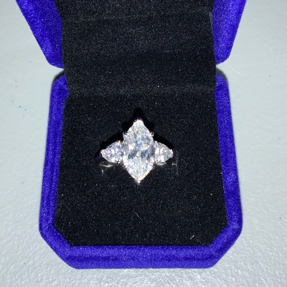 3ct Marquis Cut Ring - Picture 4 of 15